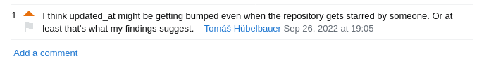 Screengrab of the comment on Stack Overflow by Tomáš Hübelbauer